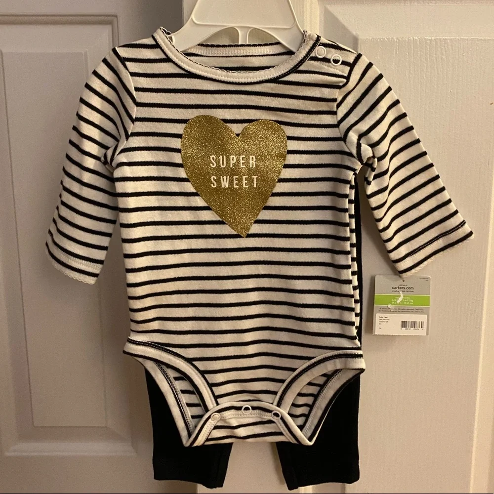 ⭐️HP⭐️🆕Carter’s SUPER SWEET💖set - Picture 1 of 6